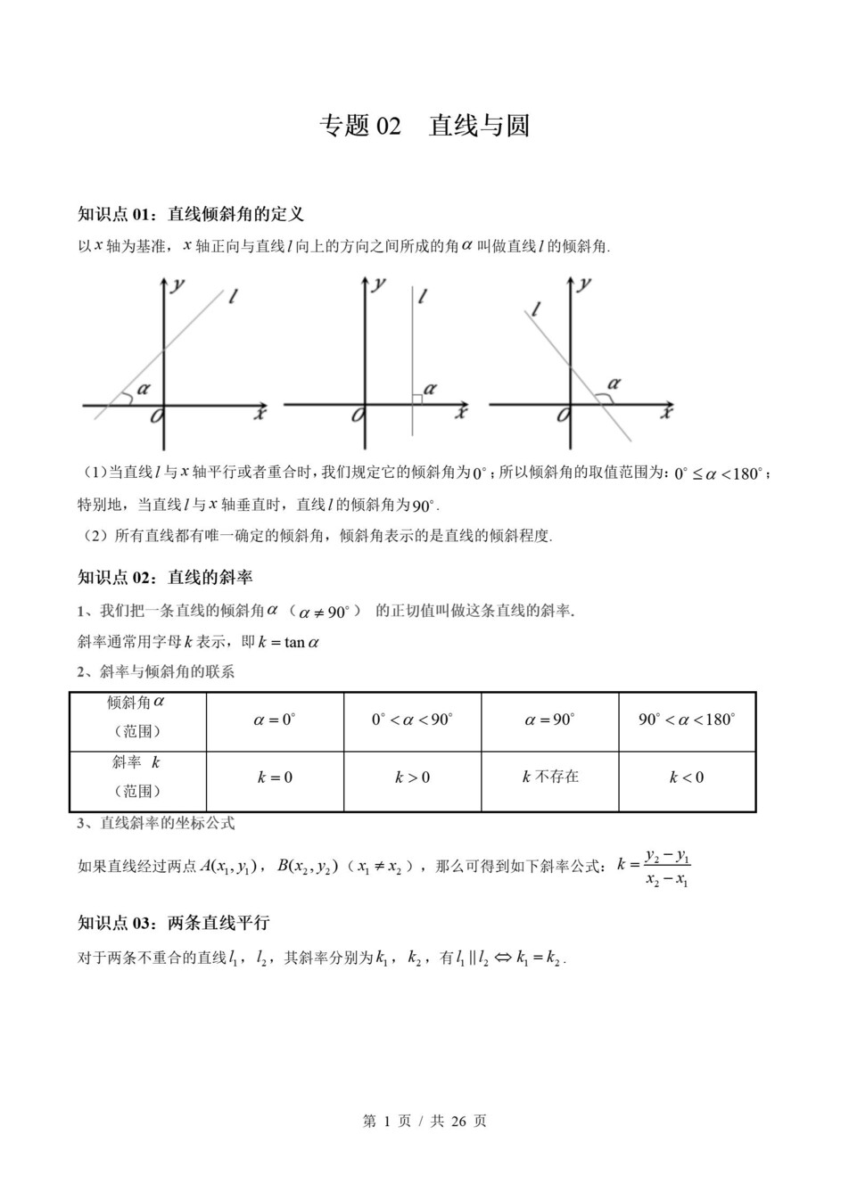 高中数学 | 高二上期末考点梳理知识清单苏教版插图高中考点专项1