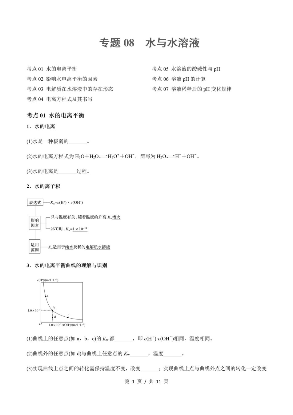 高中化学 | 高二上期末考点梳理知识清单鲁科版插图高中考点专项3