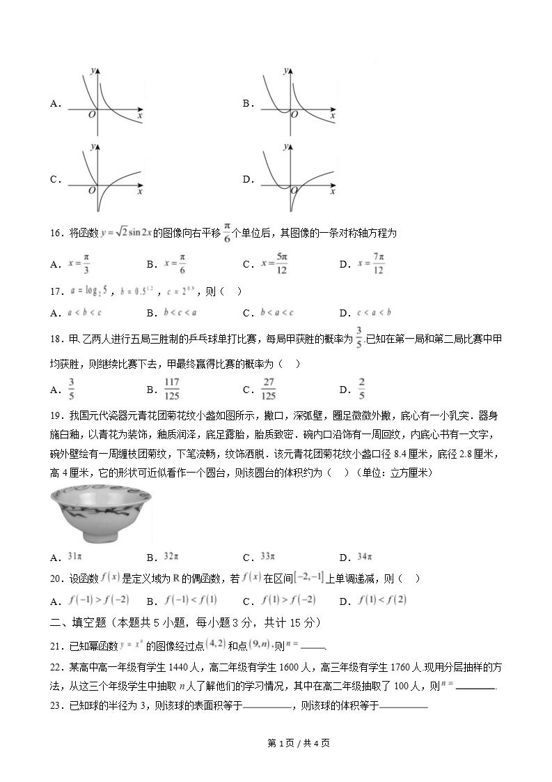 山东2026年高中合格考模拟试卷学考会考高中水平合格性考测试答案解析测试插图会考试卷专项7