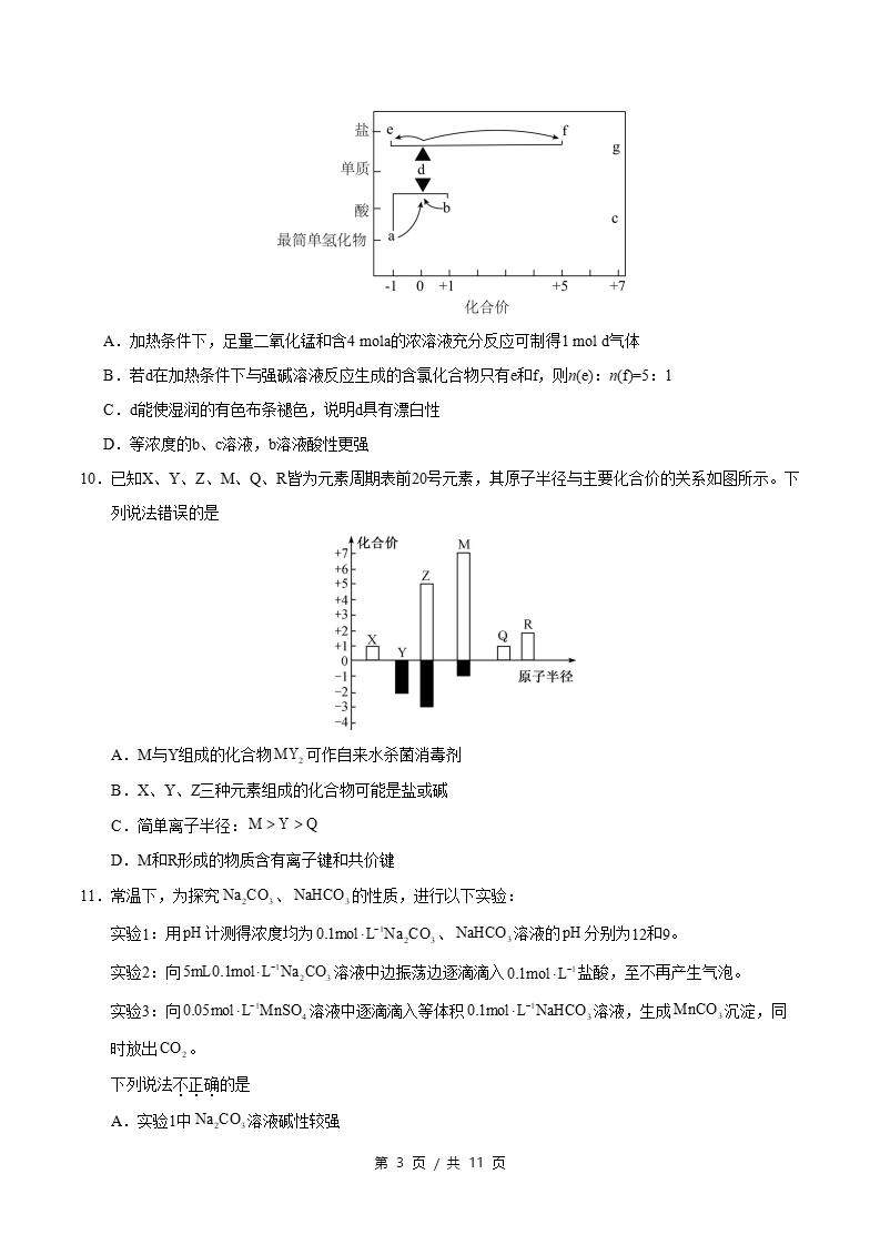 高中化学-高一上学期末考试卷苏教版答案解析插图同步试卷专项1