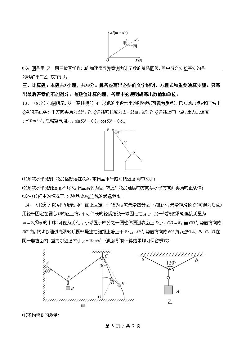 高中物理-高一上学期末考试卷通用版答案解析插图同步试卷专项2