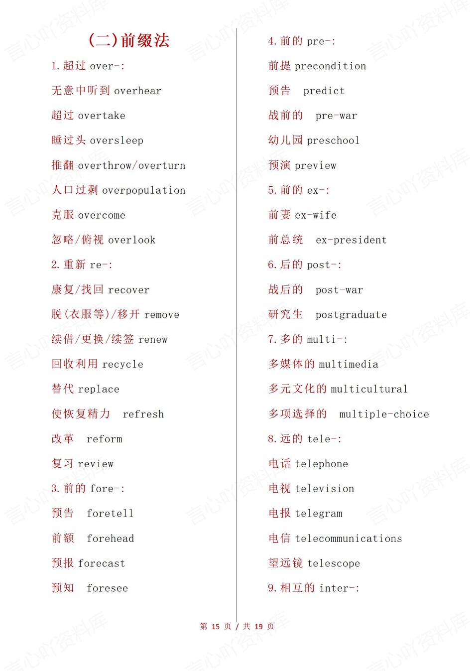 高中英语-派生词高频常见派生词汇总插图高中英语5