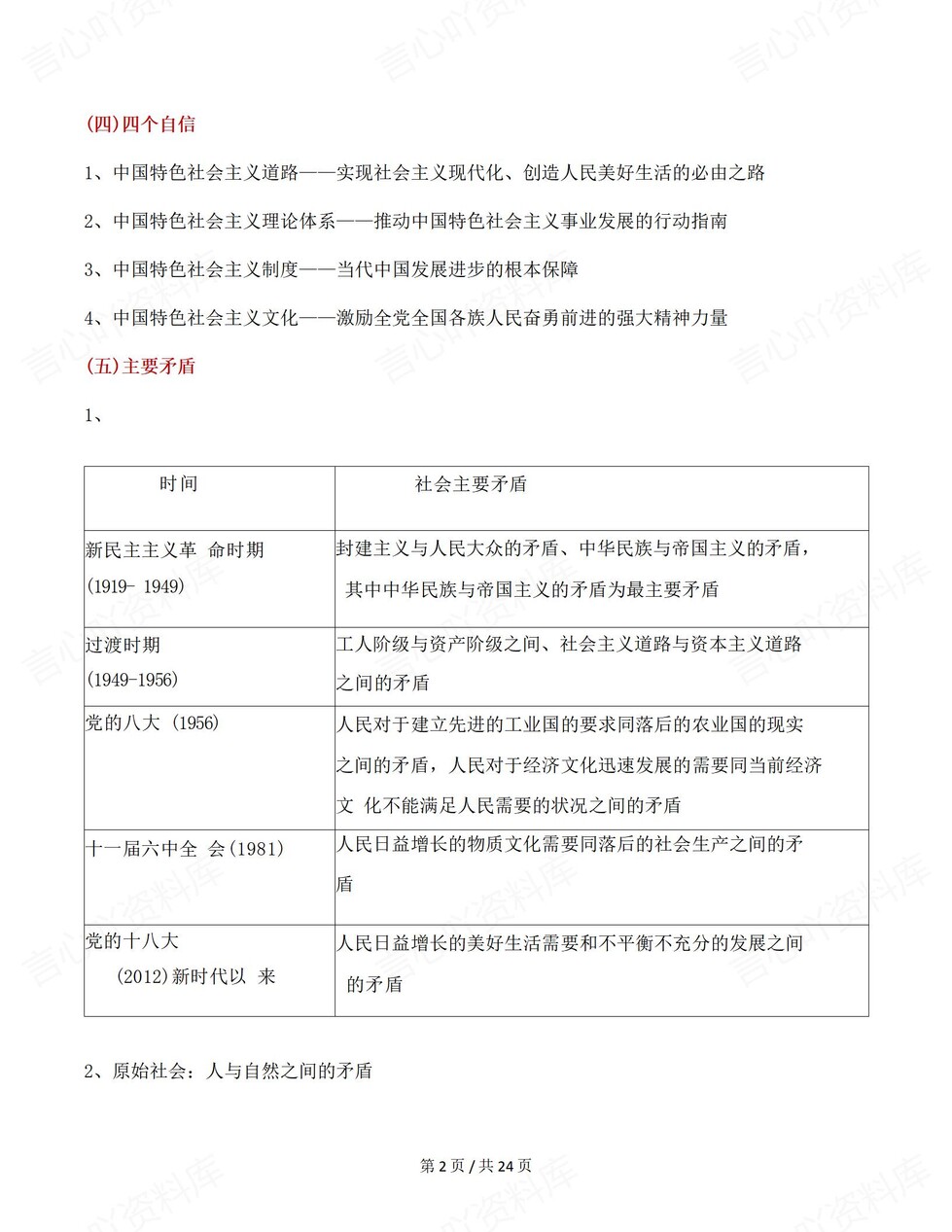 高中政治-关键知识分类归纳整合清单插图高中政治1
