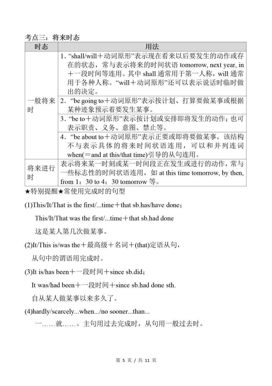 高中英语-高一寒假知识归纳衔接预习练习外研版插图同步讲义专项3