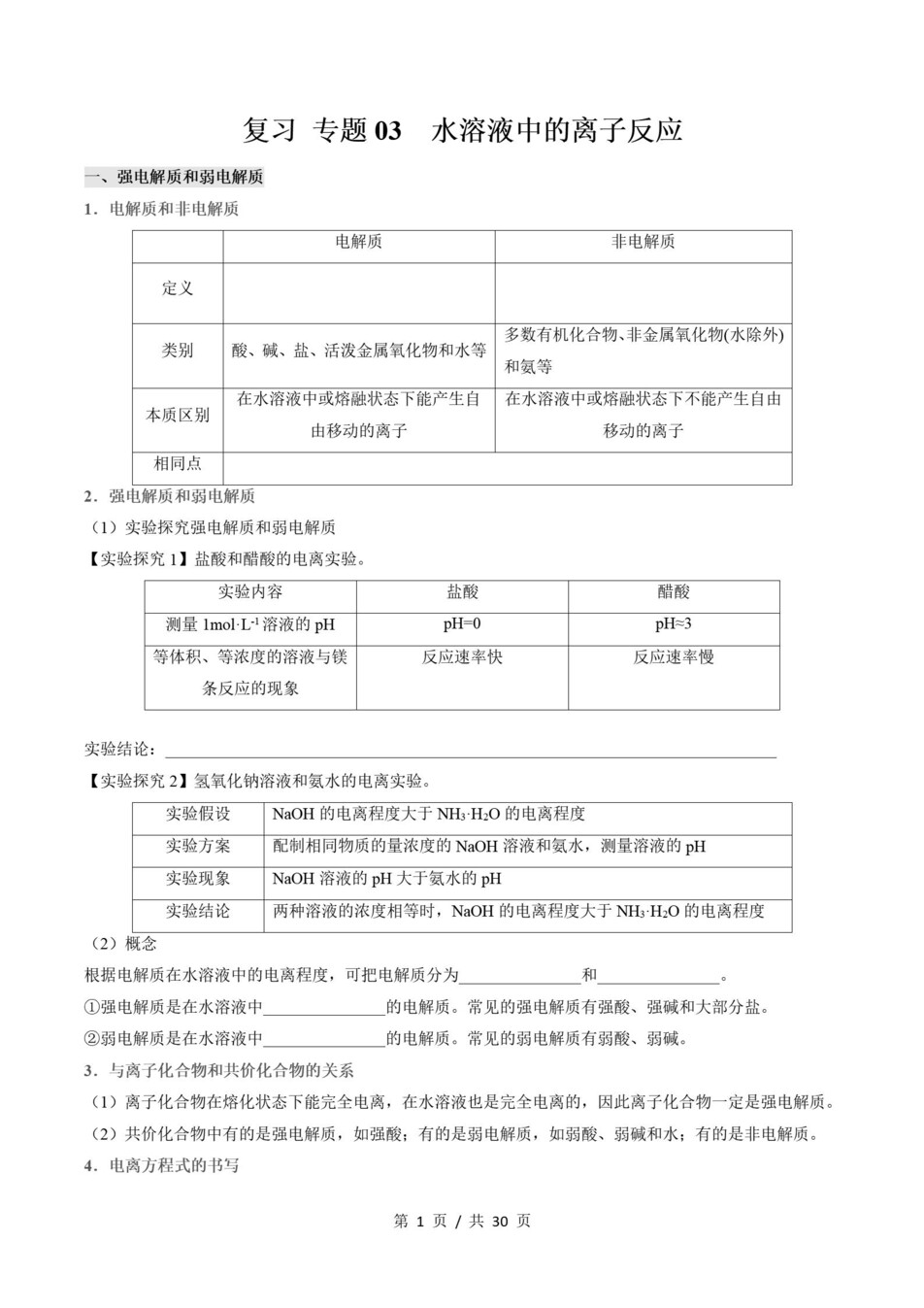 高中化学-高二寒假知识归纳衔接预习练习苏教版插图同步讲义专项2