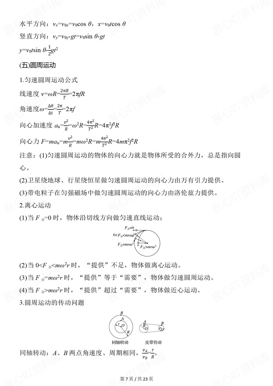 高中物理-规律公式5大知识板块汇编力学/电磁学/光学插图高中物理5