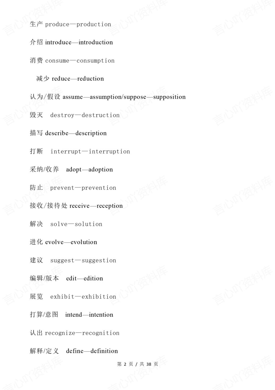 高中英语-高考复习高频派生词分类汇总插图高中英语2