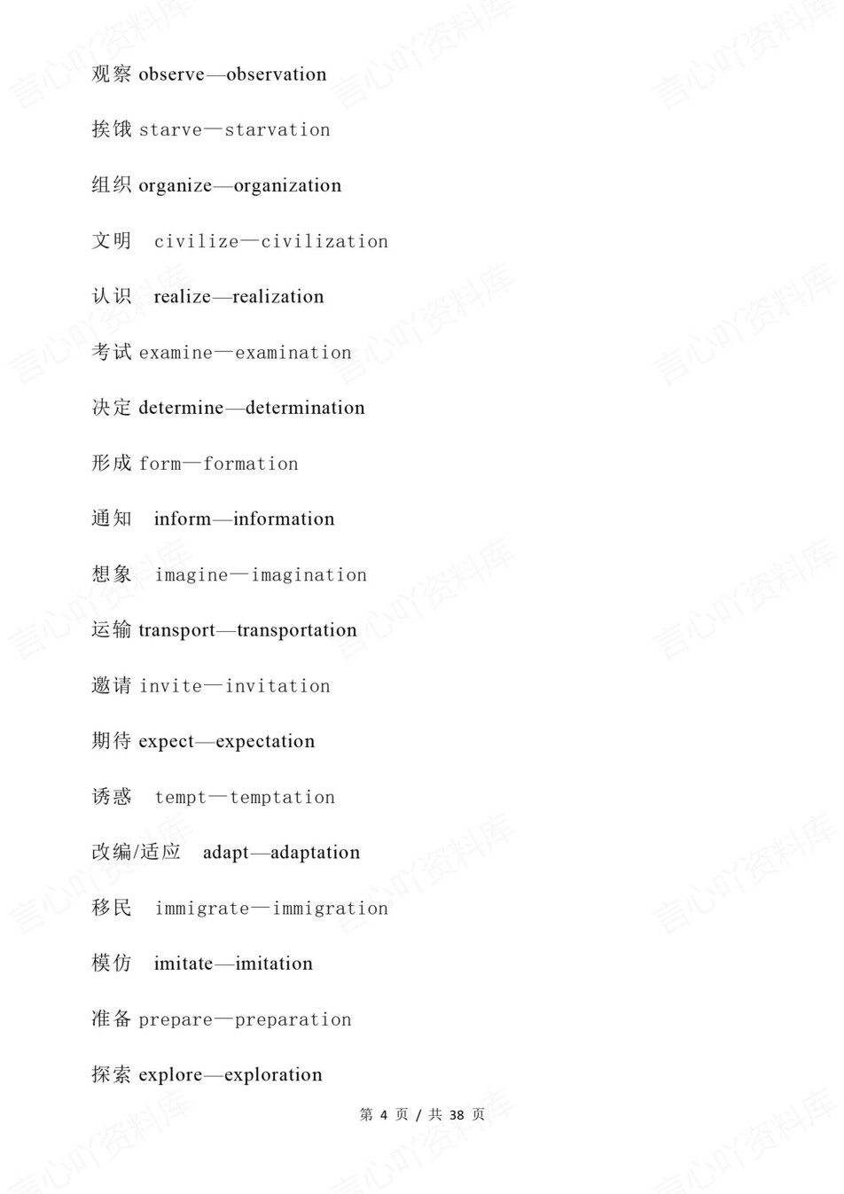 高中英语-高考复习高频派生词分类汇总插图高中英语4
