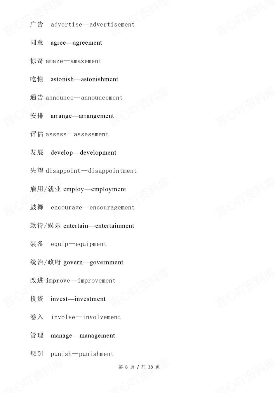 高中英语-高考复习高频派生词分类汇总插图高中英语8