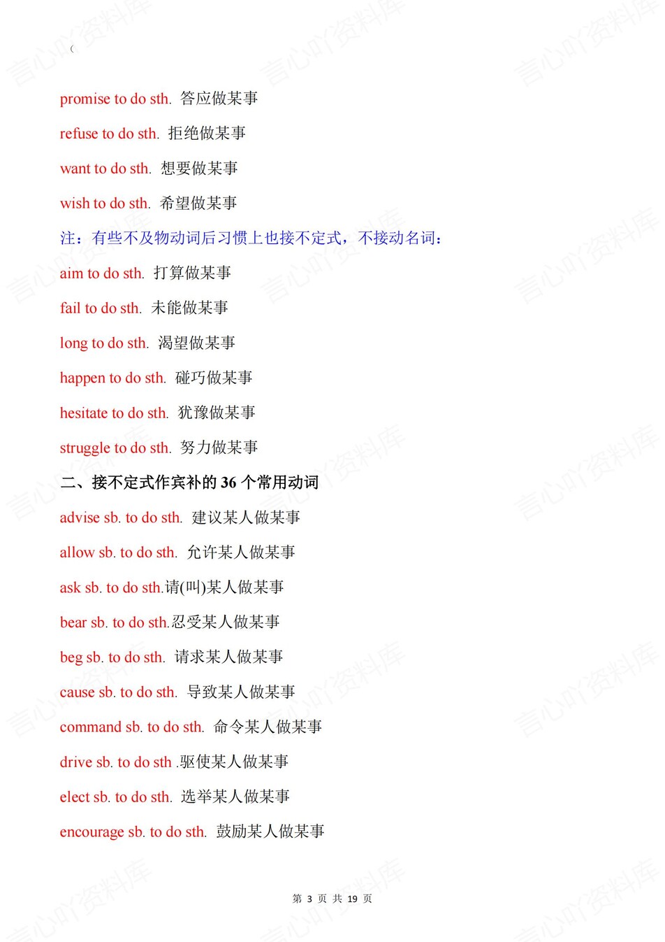 高中英语-固定搭配23个分类专题汇总插图高中英语3