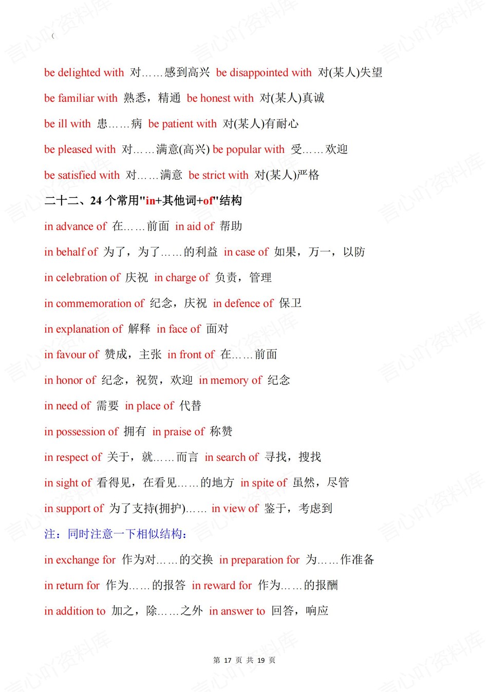 高中英语-固定搭配23个分类专题汇总插图高中英语8