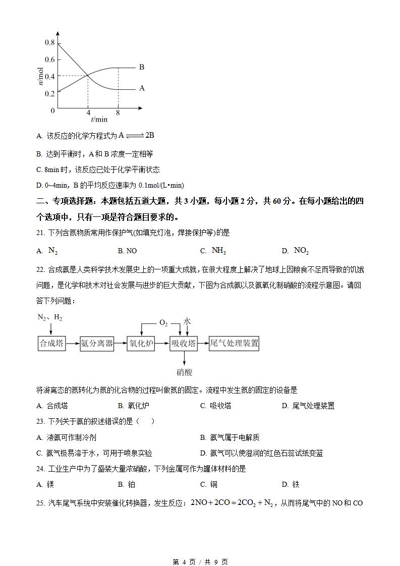 辽宁省2022年高中学业水平合格性考试化学7月真题试卷答案解析学考会考春考高考插图历年学考真题2
