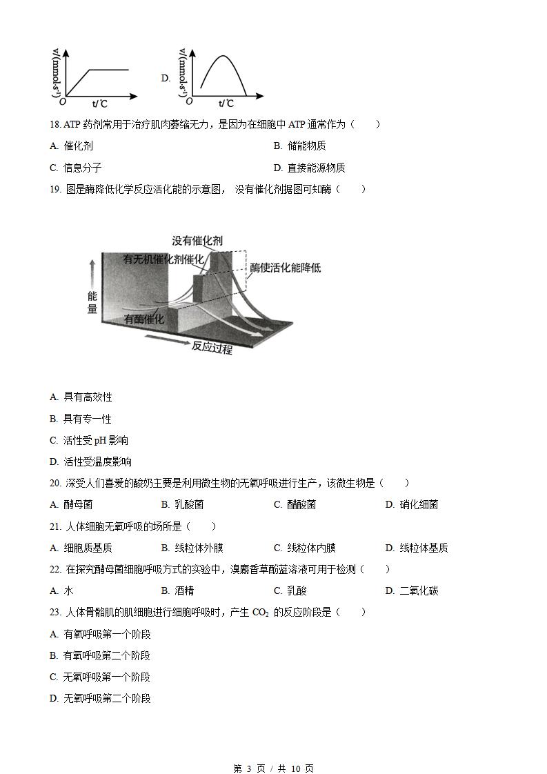 辽宁省2023年高中学业水平合格性考试生物3月真题试卷答案解析学考会考春考高考插图历年学考真题1