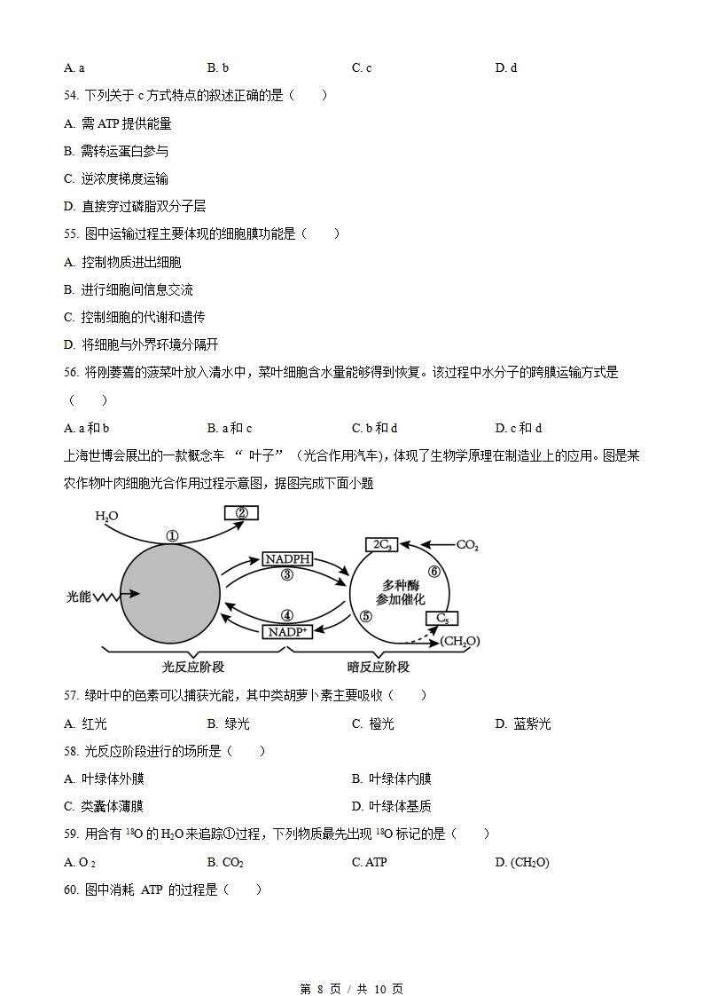 辽宁省2023年高中学业水平合格性考试生物3月真题试卷答案解析学考会考春考高考插图历年学考真题4