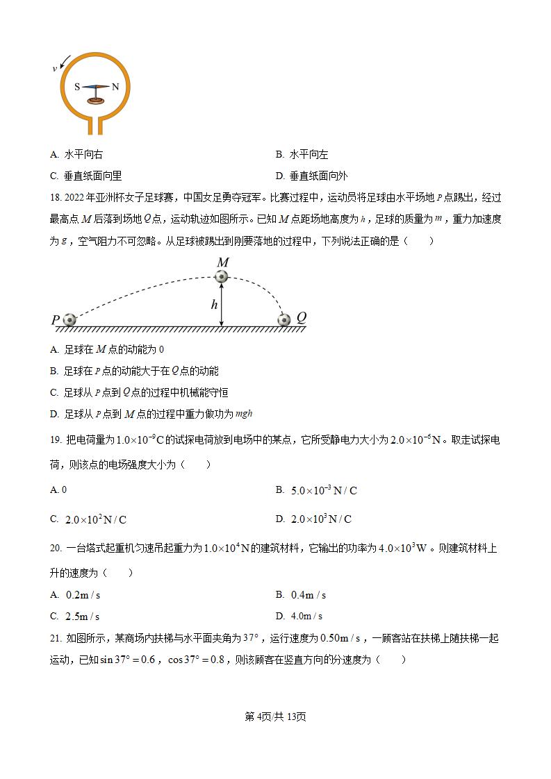 河北省2023年高中学业水平合格性考试物理5月真题试卷答案解析学考会考春考高考插图历年学考真题2