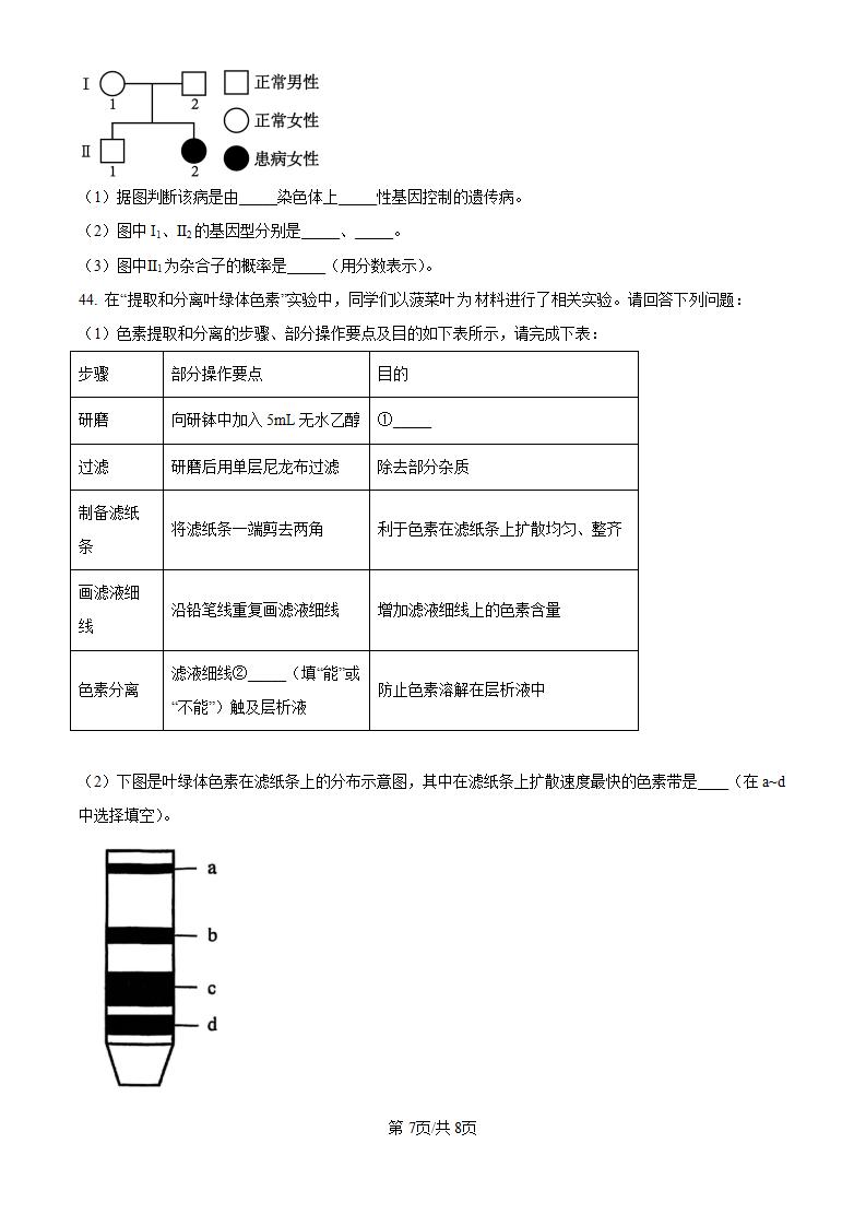 江苏省2024年高中学业水平合格性考试生物真题试卷答案解析学考会考春考高考00插图历年学考真题4
