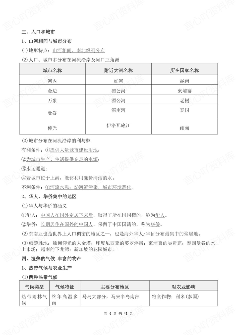 初中地理-八年级下章节知识点归纳总结新教材初二下册中图版插图初中地理4