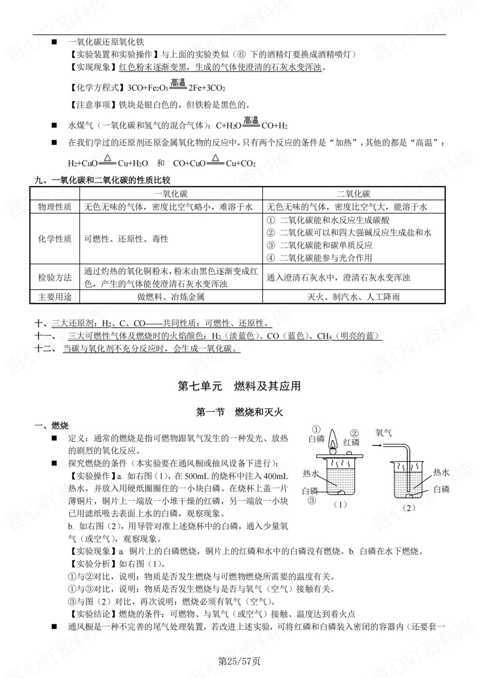 初中化学-新版中考章节知识梳理归纳中考专项知识梳理插图初中化学5
