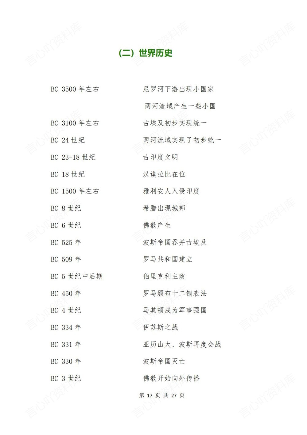 初中历史-中考复习中国+世界史时间事件中考专项专题复习插图初中历史5