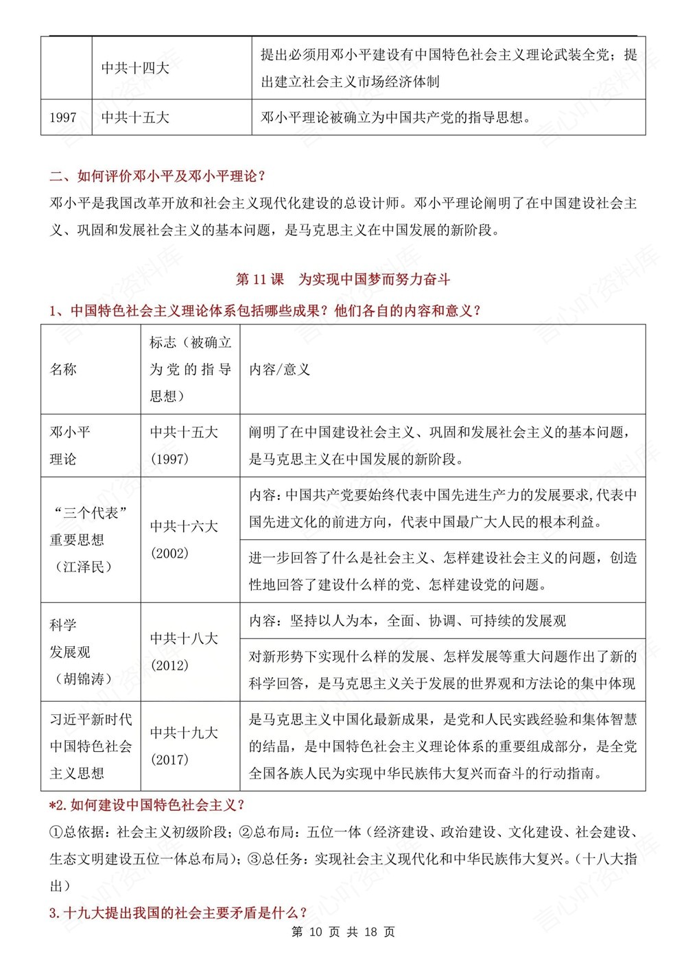 初中历史-八年级下常考重点问答知识汇总新版初二下册插图初中历史6