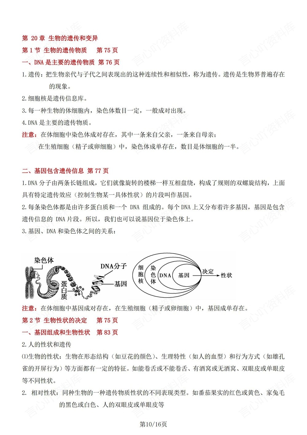 初中生物-八年级下苏教版单元重点知识归纳新版初二下册插图初中生物6