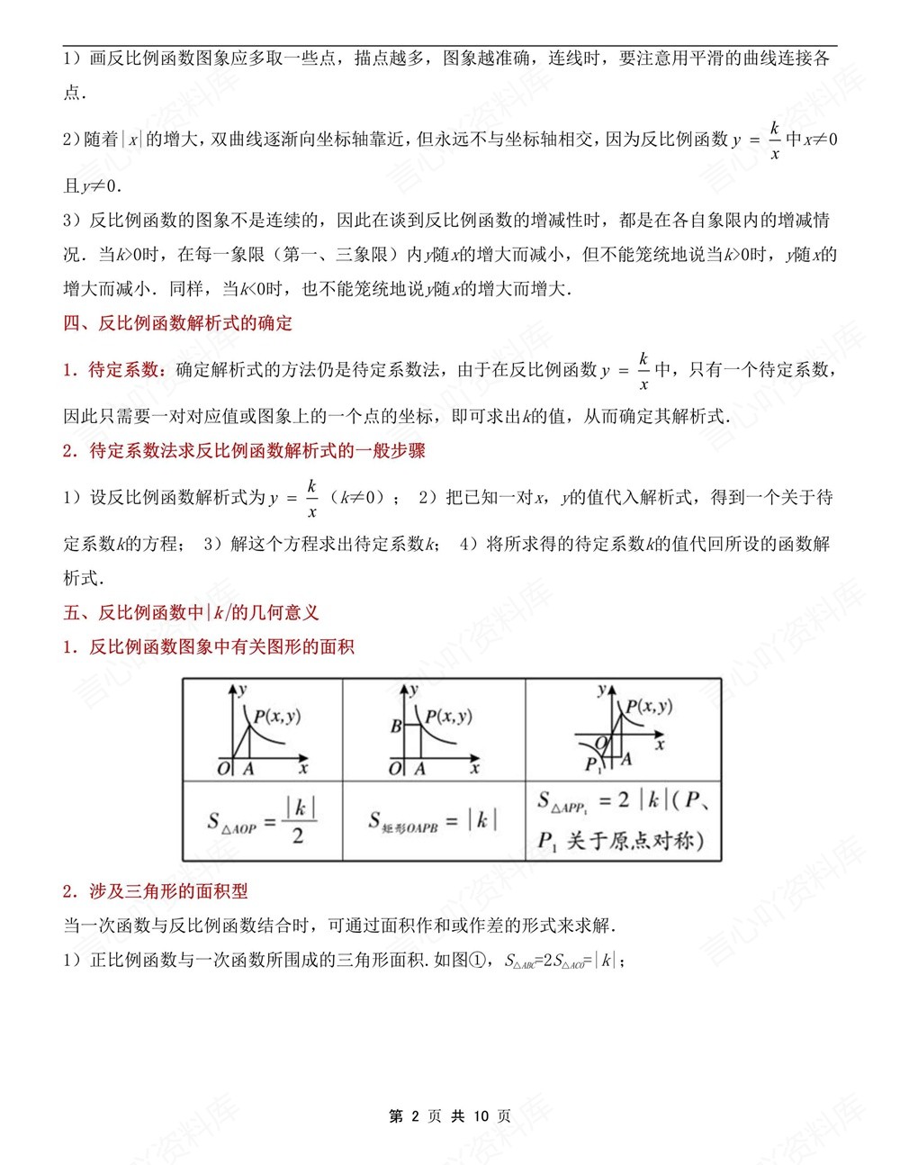 初中数学-九年级下人教版期末单元要点总结新版初三下册插图初中数学2
