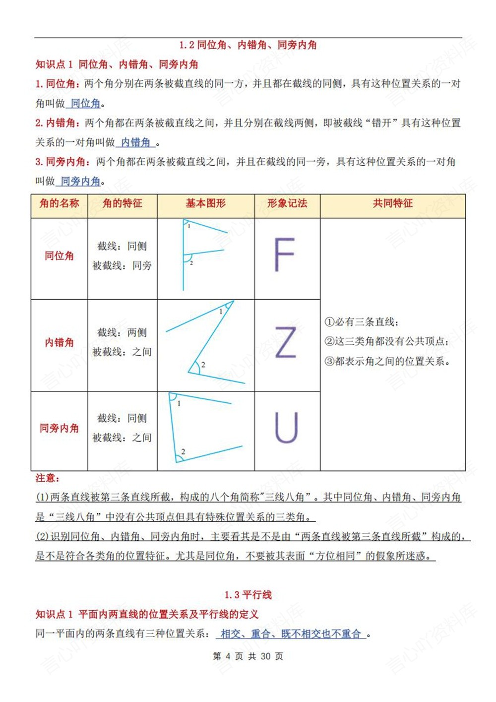 初中数学-七年级下浙教版单元知识总结归纳新教材初一下册插图初中数学4