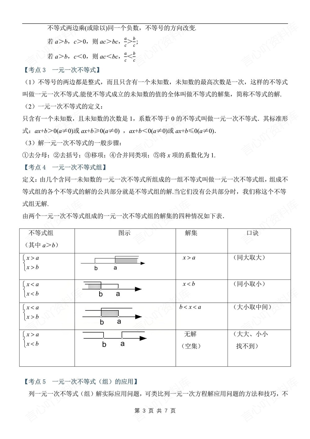 初中数学-七年级下华师大版期末单元考点清单总结新教材初一下册插图初中数学3