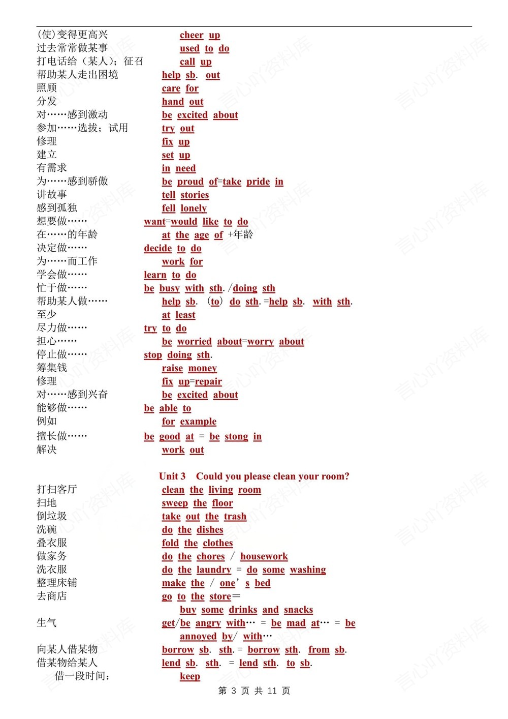 初中英语-八年级下人教版重点短语归纳梳理新版初二下册插图初中英语3