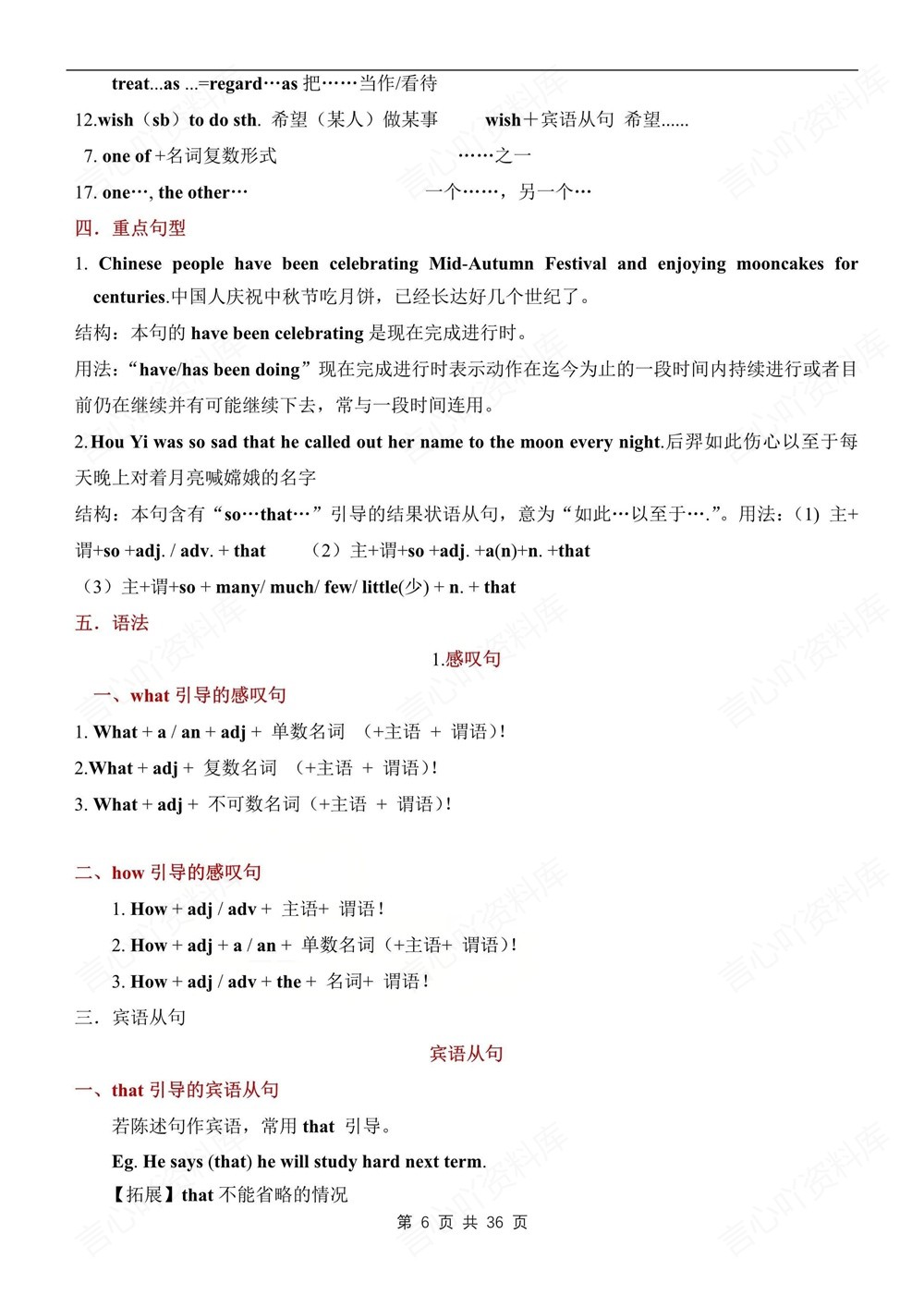 初中英语-九年级全人教版单元重点知识归纳新版初三上下册插图初中英语6