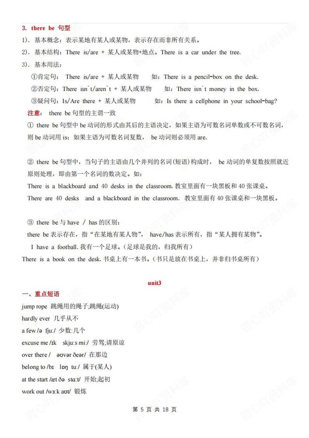 初中英语-七年级下人教版单元重点知识清单新教材初一下册插图初中英语5