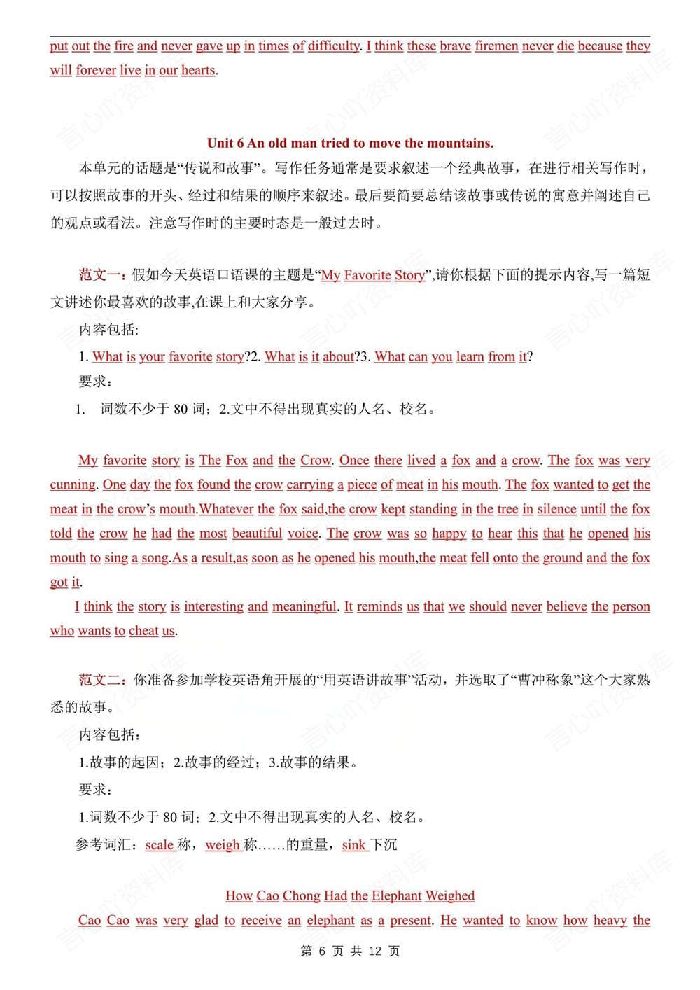 初中英语-八年级下人教版期末作文知识复习新版初二下册插图初中英语6