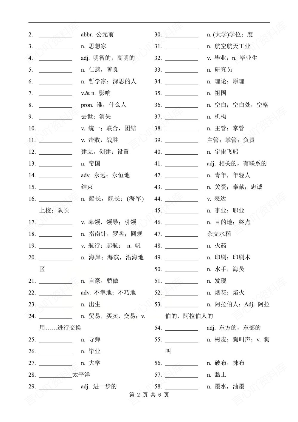 初中英语-九年级下仁爱版单元单词汇总梳理新版初三下册插图初中英语6