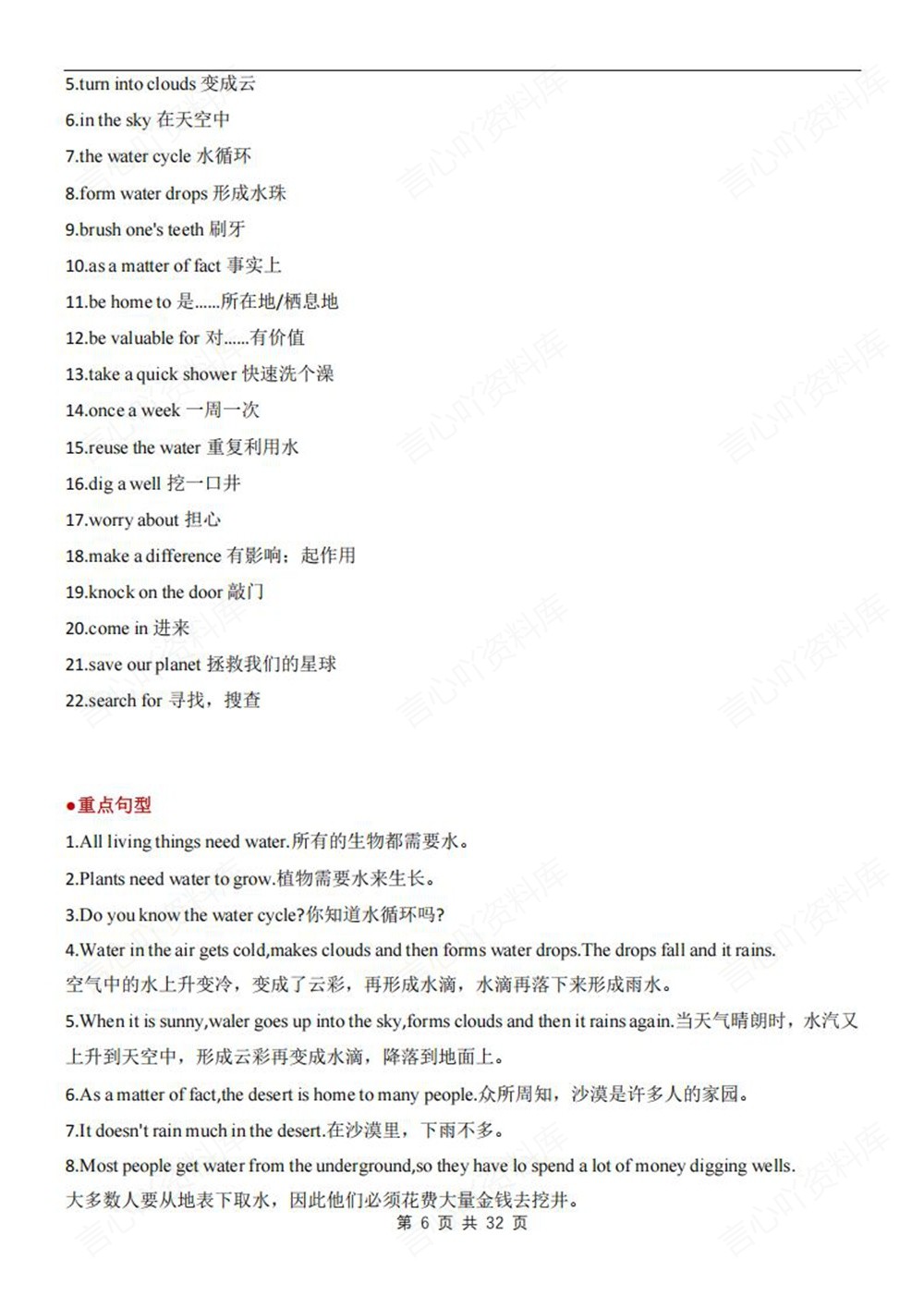 初中英语-七年级下仁爱版单元重点知识归纳新教材初一下册插图初中英语6