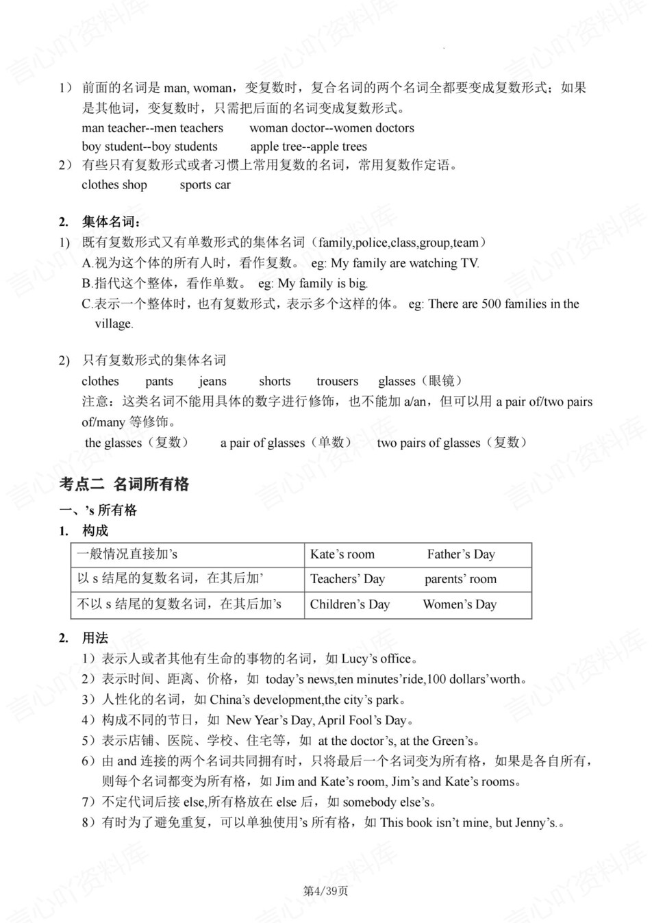 初中英语-新版中考16大语法专题总结专项知识复习归纳插图初中英语4