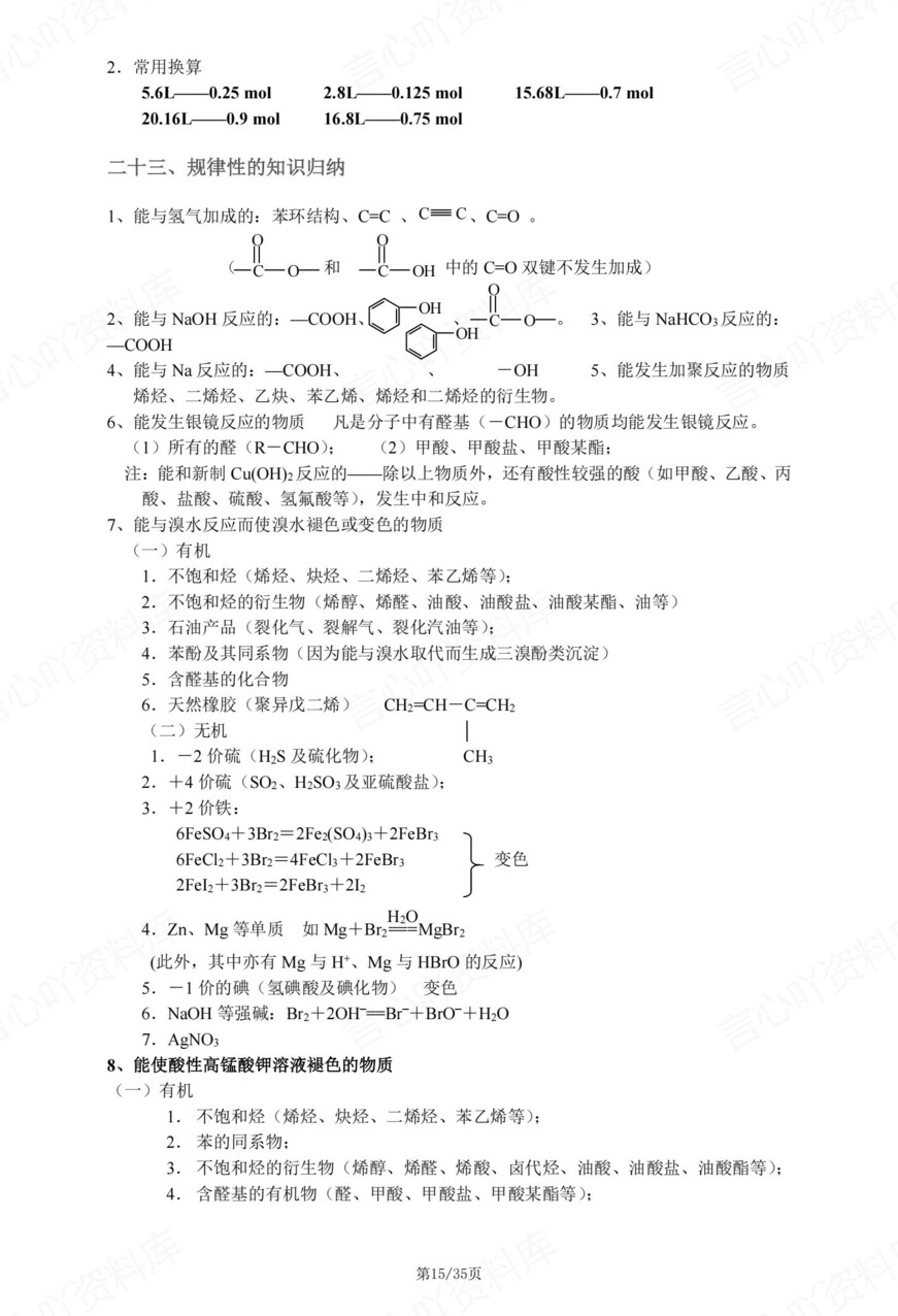 高中化学-必修选必核心知识点汇总插图高中化学6
