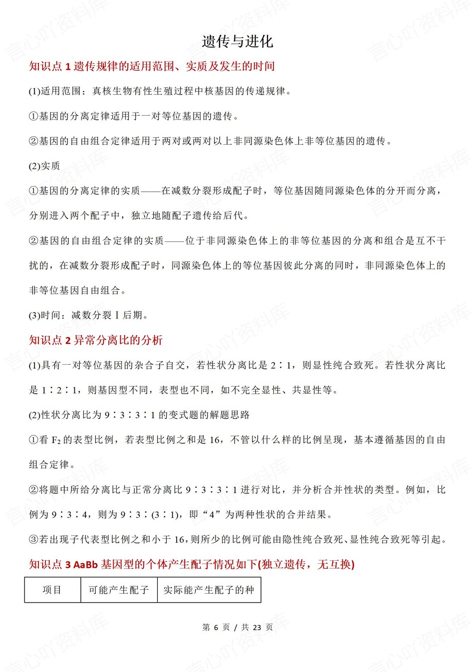 高中生物-必修选必易错混知识点解读插图高中生物3