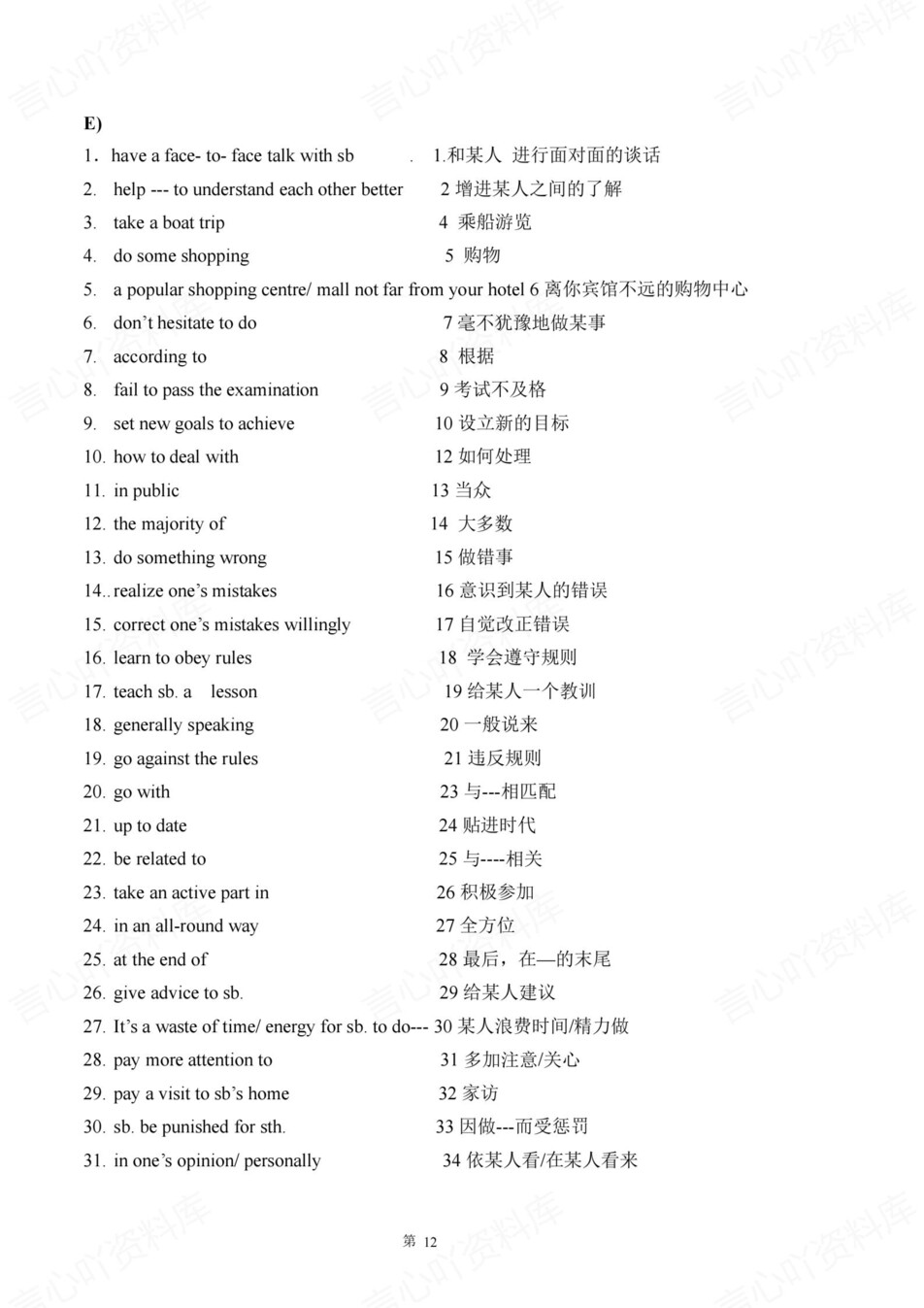 高中英语-单词短语高频易错词汇总结插图高中英语7