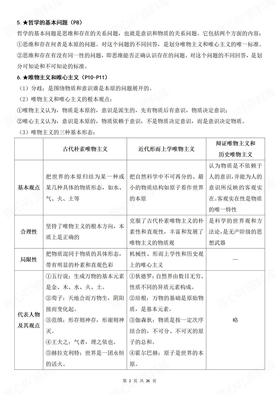 高中政治-必修四《哲学与文化》章节知识点总结插图高中政治3