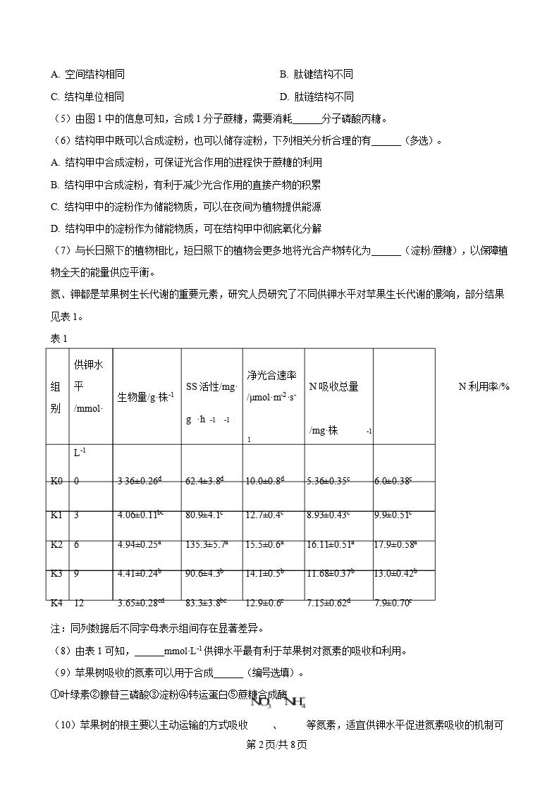 上海市2025年高中学业水平合格性考试生物真题试卷答案解析学考会考春考高考插图历年学考真题1