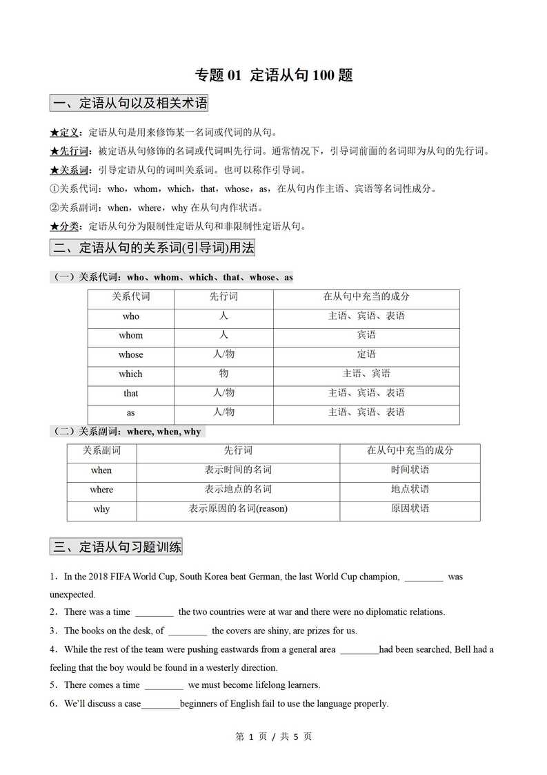 高中英语 | 高一下期中考点梳理知识清单人教版插图高中考点专项4