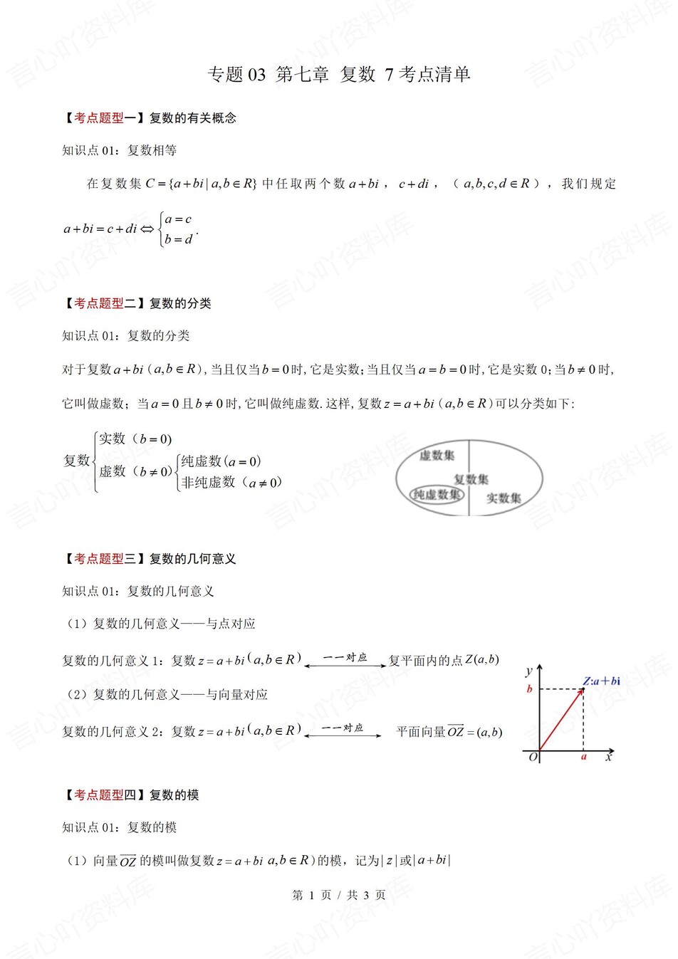 高中数学 | 高一下人教A版期末复习考点梳理知识清单试卷模拟插图高中考点专项4
