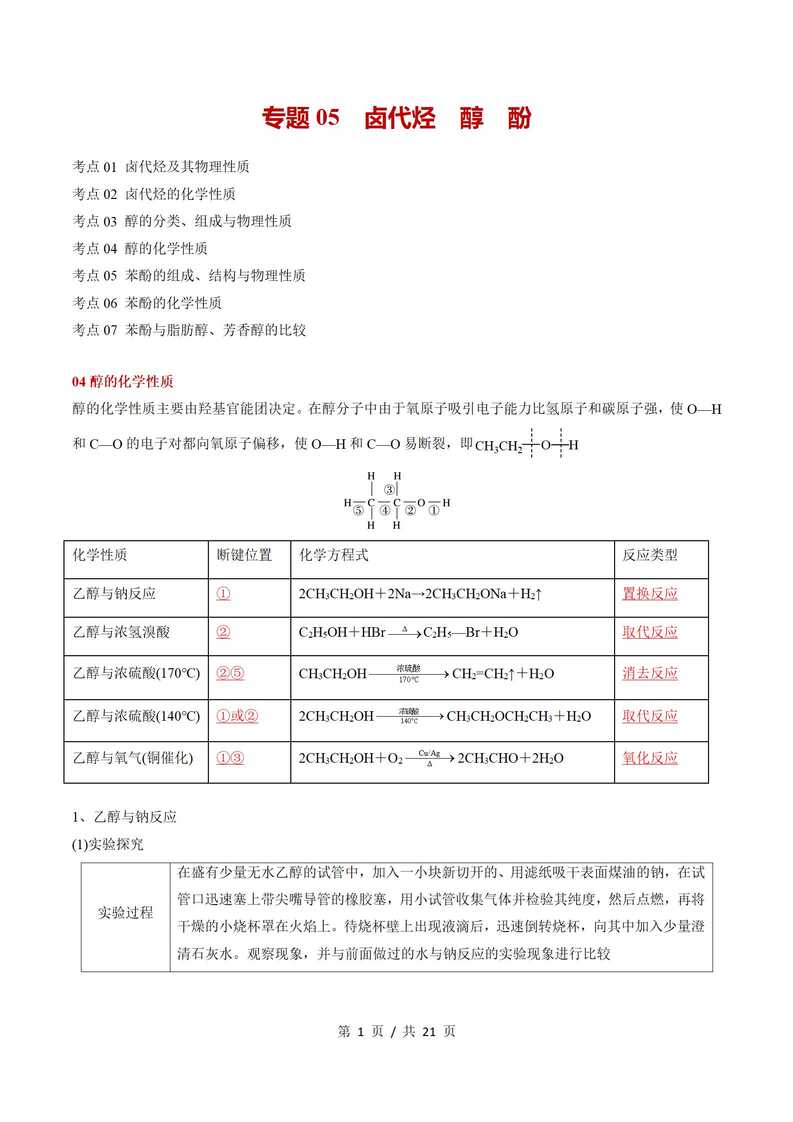 高中化学 | 高二下期中考点梳理知识清单人教版插图高中考点专项8