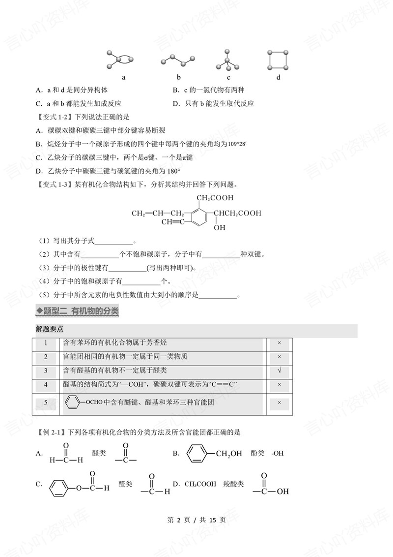 高中化学 | 高二下期中考点梳理知识清单鲁科版插图高中考点专项5