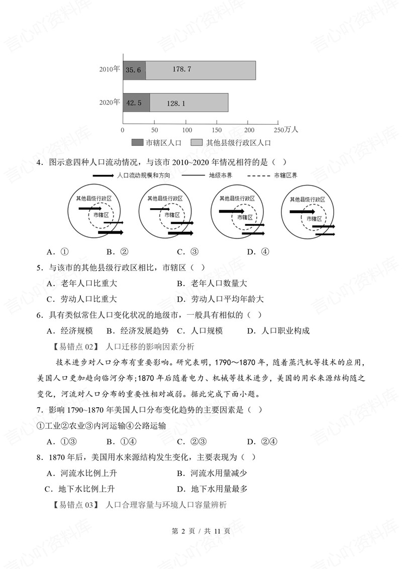 高中地理 | 高一下期中考点梳理知识清单鲁教版插图高中考点专项5