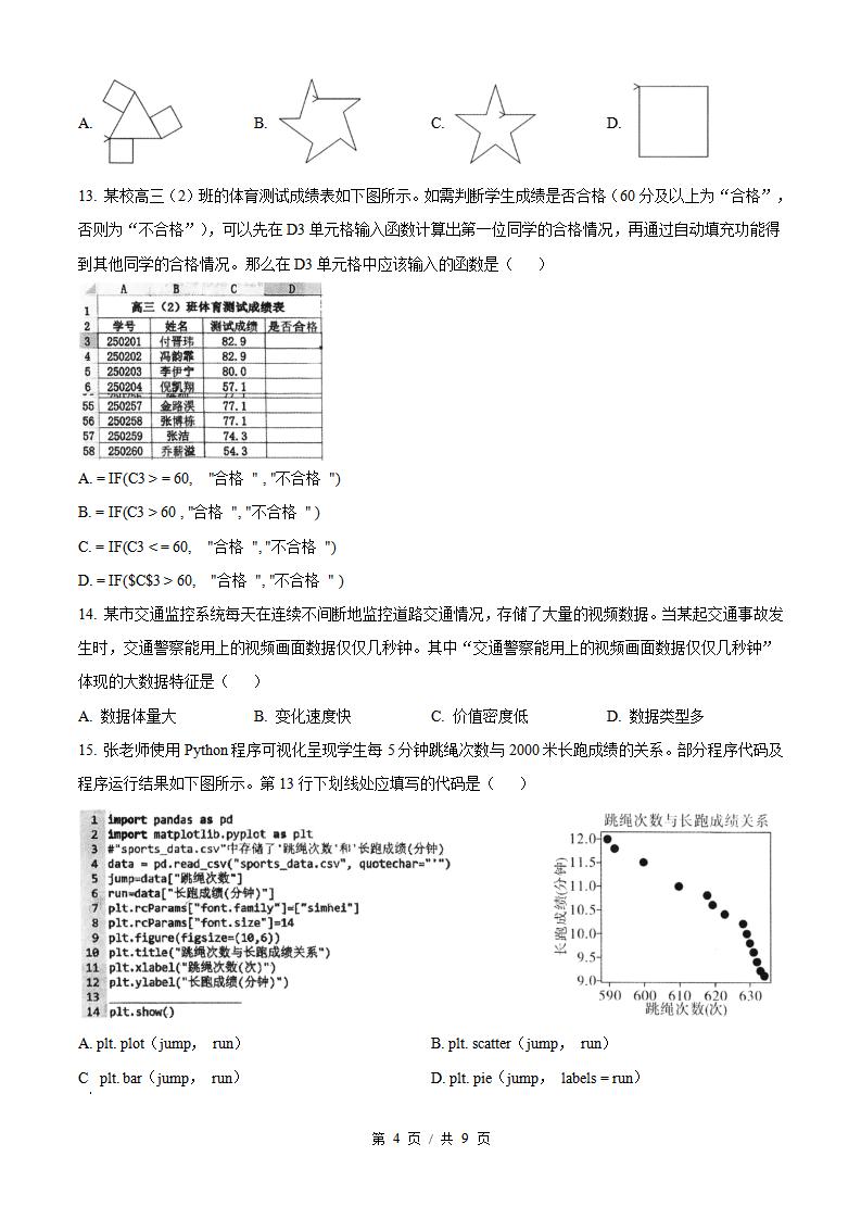 云南省2025年高中学业水平合格性考试信息技术真题试卷答案解析学考会考春考高考插图历年学考真题2
