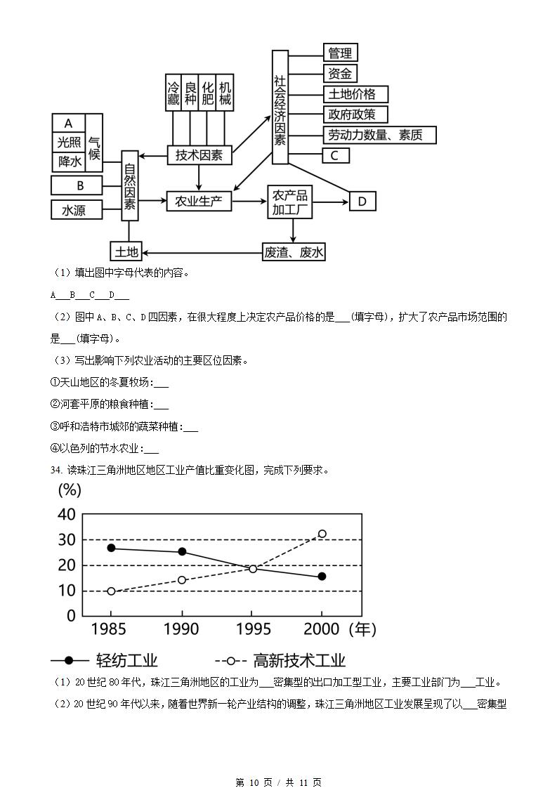 内蒙古2022年高中学业水平合格性考试地理6月真题试卷答案解析学考会考春考高考插图历年学考真题5