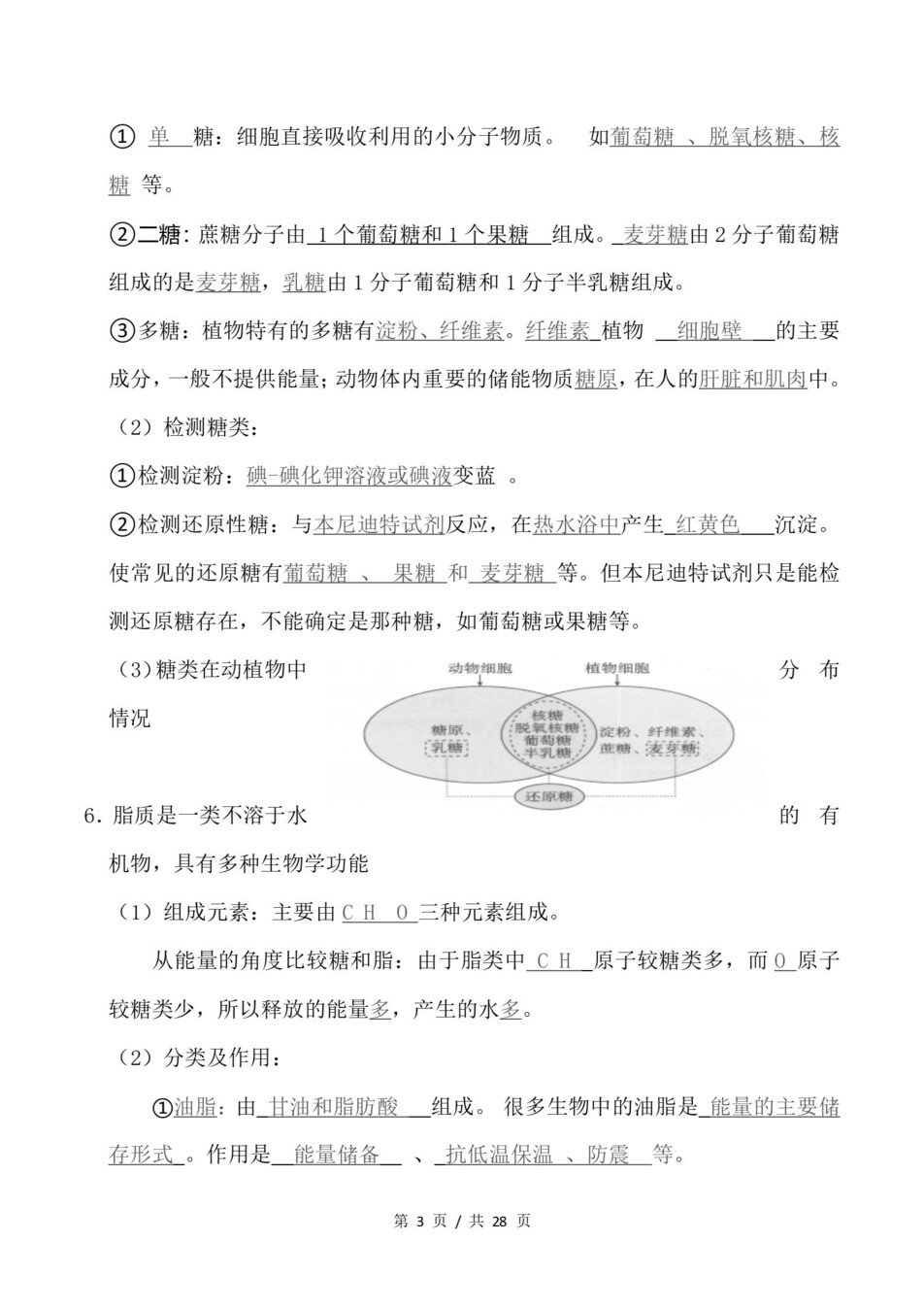 高中生物 | 高一下浙科版期末复习考点梳理知识清单试卷模拟插图高中考点专项3