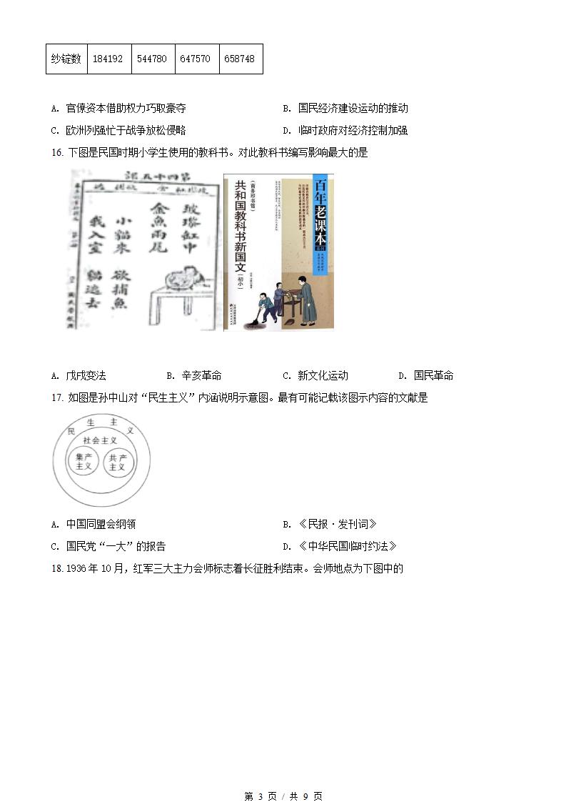 江苏省2022年高中学业水平合格性考试历史真题试卷答案解析学考会考春考高考插图历年学考真题1