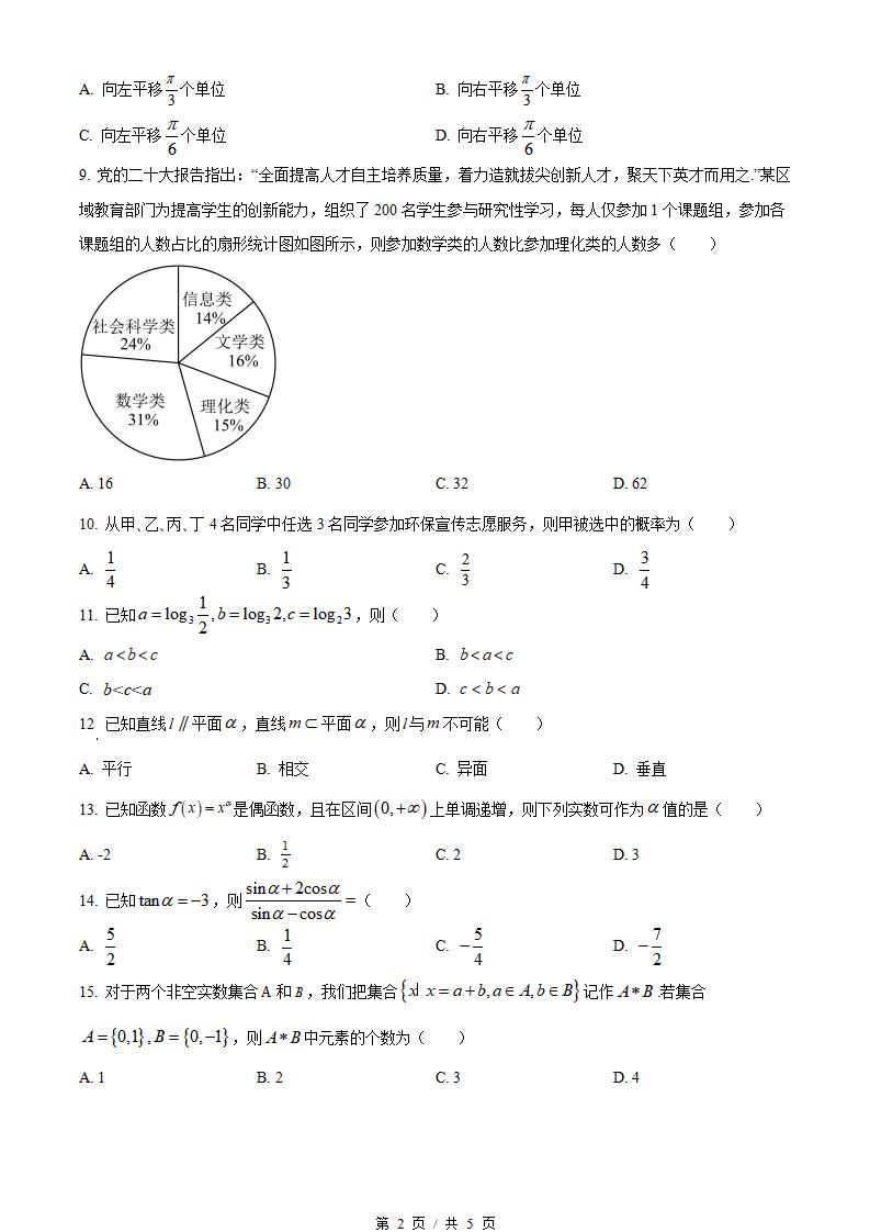 江苏省2023年高中学业水平合格性考试数学真题试卷答案解析学考会考春考高考插图历年学考真题1
